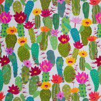 Cactus Flowers Gift Wrap - 30" X 100' - Roll
