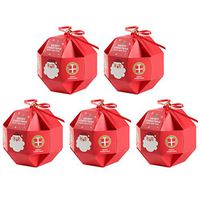 Yardwe 10pcs Christmas Candy Box Xmas Gift Box Candy Treat Goody Paper Boxes for Small Candy Chocolate,Table Decorations Banquet Party Favors(Red)