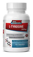Brain and Memory Booster - L Tyrosine 500MG - Immune System Boost - 1 Bottle (60 Capsules)