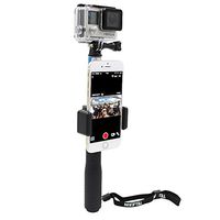 TELESIN Self Portrait Cellphone Lock Catch with Cell Phone Clip for Gopro Handheld Monopod Selfie Stick, Universal Cellphone Display Lock for Gopro