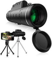 Monocular Telescope, High Power Monocular Scope Waterproof Monoculars with Phone Clip and Tripod for Cell Phone for Bird Watching