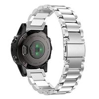 Lyperkin Compatible with Garmin Fenix 5S Plus Watch Band 20mm, Luxury Stainless Steel Bracelet Quick Install Kit Watch Strap Replacement Buckle Strap Wristband Watch Band Wrist Strap, Easy Fit