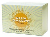 Sunbreeze Balm - 6 Small Containers (0.19 oz./5.2 g Each Container)