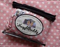 'NUGGLEBUDDY New! Microwavable Moist Heat & Aromatherapy Organic Rice Pack-Cold Pack. Darling Papaya Dot Fabric Infused with Sweet Lavender Aromatherapy