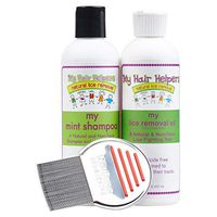 Essentials for Lice Removal Treats 1-2 Children Steel Comb Lice Shampoo and Dimethicone Oil