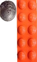DeRoyal Bump Dot Tactile Markers - Round, Medium, Orange