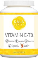 Kala Health Vitamin E-8 softgels - Provides All 8 Forms of Vitamin E Including 4 tocopherols and 4 tocotrienols The Most Complete Vitamin E Supplement Available (180)