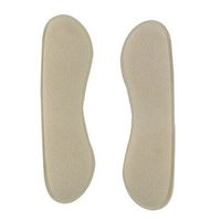4 Pairs Ladies Heel Liners Arch Support Heel Cushions Padded Cream Color