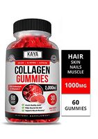 Kaya Naturals Collagen Gummy for Men & Women, 60 Count, 1000mg of Hydrolyzed Collagen, Vitamin C, Selenium & Biotin, Strawberry Flavor (60 Gummies)