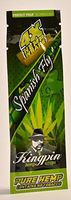 24 Total Natural Kingpin Hemp Wraps Spanish Fly Flavor (6 Packs of 4) Made of Pure Hemp Non Tobacco + Limited Edition Beamer Smoke Sticker