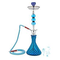 New Design 64cm Crystal Single Hosed Hookah Cheap Hookah Pipe Blue