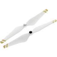 Genuine DJI Phantom 3 E305 9450 Self-tightening Propellers Props (Composite Hub, White with Gold Stripes) For Phantom 3 Professional, Advanced, Phantom 2 series, Flame Wheel series platforms and the E310/E305/E300 tuned propulsion systems
