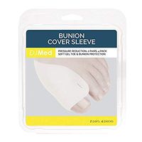 DJMed Bunion Pads – Protector Soft Gel Cover for Toe Friction Protectors – 2 Pairs, 4 Pads