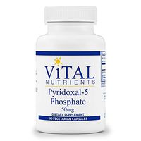 Vital Nutrients - Pyridoxal-5 Phosphate 50 mg - Activated Vitamin B6 - 90 Vegetarian Capsules per Bottle