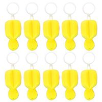 Liveday 10pcs Baby Pacifier Sponge Brushes Soft 360 Degree Nipple Cleaner