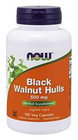 Now Foods - Black Walnut Hulls, 500 mg, 100 Capsules