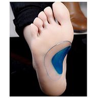 LALANG Foot Patch 1 Pair Orthotic Insole Flatfoot Corrector Arch Pain Support Gel Inserts Pads Mat Silicone for Flatfoot Pronation