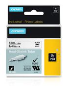 Wholesale CASE of 5 - Dymo Rhino Heat Shrink Tube Labels-Label, Heat Shrink Tube'G, 1/4", White