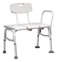 Lumex Maxi Drain Transfer Bench, Grey 2 Units