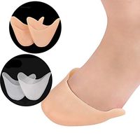 Yesbaby 1pair Foot Toe Protector Silicone Gel Pointe Toe Cap Cover Pads Protectors Feet Care (Color : Skin Color)