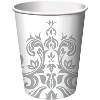 Silver Anniversary 9 oz Paper Cups 18 Per Pack
