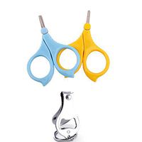 Baby Care Stainless Steel Scissors 2 Piece Suit，Safety Scissor, Nail Clipper Newborn Or Infan