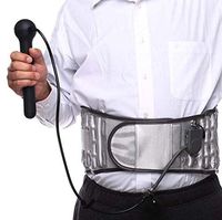 UUK Heat Therapy & Physio Decompression 2 in 1 Back Belt,Waist Lower Lumbar Support Brace for Back Pain Relief Spinal Inflatable Traction, Fit for 76-130Cm/30-51In Waist (Upgrade Version)