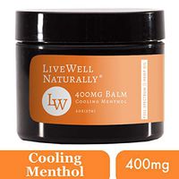 LiveWell Naturally Whole Hemp Oil Balm for Muscle & Joint Pain Relief | Wellness, Anti-Inflammatory Hemp Plant Extract (Mentholated)
