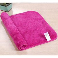 Microfiber Dishcloth - Washing Towel - Cleaning Cloth - Scouring Bamboo Microfiber Dishcloth Multifunctional Bath Cleaning Washing Towel Cloth (Purple)