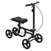 All-Road Knee Walker Steerable Madical Scooter Crutch Alternative Black