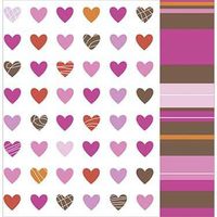 Heart to Heart Beverage Napkin