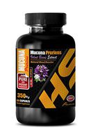 Stress Relief Vitamins Natural - MUCUNA PRURIENS Extract - mucuna pruriens Velvet Bean - 1 Bottle 60 Capsules