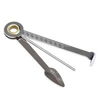 3 in 1 Professional Stainless Steel Tobacco Pipe Cleaner Pipe Tamper Tool Pipe Reamer Tool