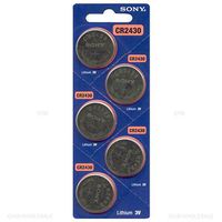 5 Pc Sony Cr2430 Ecr2430 Cr 2430 3v Lithium Batteries New Expire 2025"