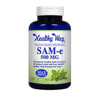 Healthy Way Pure SAM-e 500mg 90 Capsules (S-Adenosyl Methionine) Supports Joint Health & Brain Function - NON-GMO USA Made 100% Money Back Guarantee - Order Risk Free!