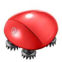 LQW HOME Scalp Massager Scalp Massagers Waterproof Electric/Manual Scalp Massager Head Hair Care Shampoo Comb Portable Head Massager Relaxation (Color : Red, Size : 453 in)