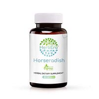 Horseradish 60 Capsules, 500 mg, Organic Horseradish (Armoracia rusticana) Dried Root (60 Capsules)