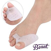 Bunion Corrector – Gel toe Separator Bunion Pads – Silicone Bunion Splint for Hallux Valgus Bunion Relief and Hammer Toe Relief with Forefoot Cushion Pad (1 Pair)