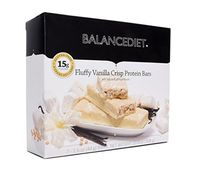 BalanceDiet™ | Protein Bar | 15g of Protein | Low Carb | 7 Bar Box (Fluffy Vanilla Crisp)
