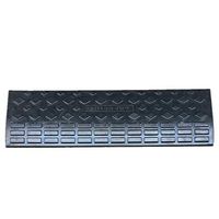 ZnMig Solid Rubber Threshold Ramp Durable Rubber Road Along The Slope Rubber Speed Belt Along The Slope Road Rubber Slope Pad Uphill Triangular Step Pad (Color : Black, Size : 90x25x9cm)