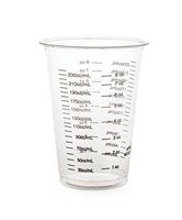 Disposable Plastic Drinking Cups,Clear with Black Graduations,10oz (bag of 50)