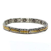 Relaxus Magnetic Bracelet - Women's Two Tone Braid Link Bracelet