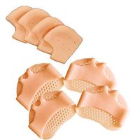 Breathable Metatarsal Pads Ball of Foot Cushions for Women&Men, Soft Gel Metatarsal Pads Foot for Forefoot&Heel - 8 pcs, Gel Heel Cups Cushion, Foot Pain Relief for Running, Plantar Fasciitis (Nude)
