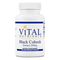 Vital Nutrients - Black Cohosh Extract 250 mg - Menopause & PMS Support - 60 Capsules per Bottle