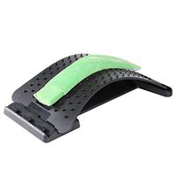 JIGAN Back Stretcher 3 Level Stretching Device Corrector and Back Pain Relief Stretcher for Back Pain Relief Massage,Black/Green