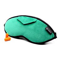 Wild Essentials Opulence Micro Plush Sleep Mask with Soft Foam Earplugs (Green Goddess)