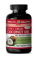 Weight Loss Supplements - Coconut Oil 3000MG - Extra Virgin - Pure and Potent Ingredients - Coconut Oil unrefined - 1 Bottle (60 Softgels)