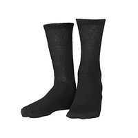 Truform Diabetic Socks for Men and Women, Medical Style Crew Length, Mid Calf Height, 3 pairs, Black, Medium