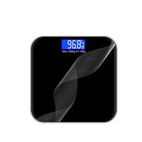 Digital Bathroom Scales Adult Weighing Accurate Electronic Scales USB Charging Bathroom Scales Body Weight Scales with Backlight Display Body Composition Monitors (Color : Black, Size : 28cm)