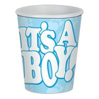 Club Pack of 96 "It's A Boy!" Hot and Cold Beverage Cups 9 oz.